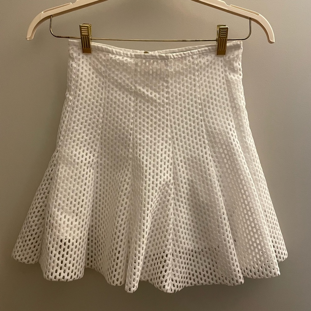 Sandro white mini skirt